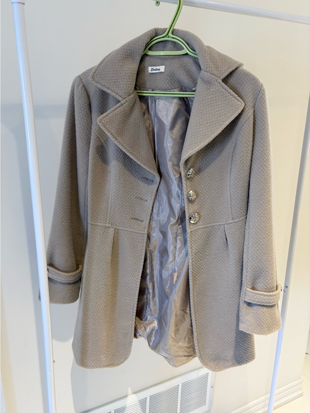Grey trench coat